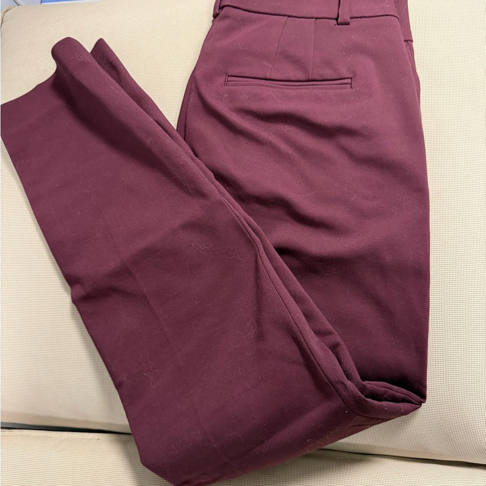 RW&CO. Womens Deep Burgundy Chinos